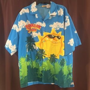 Vintage Hawaiian Tropic Button-up Shirt, men’s size XXL.